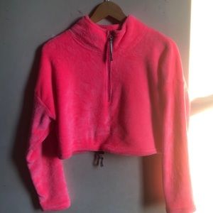 Pink crop top sweater
